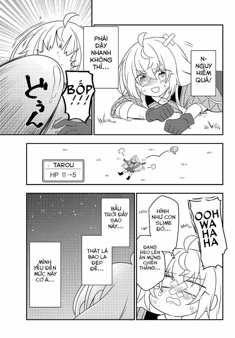 bishoujo ni natta kedo, netoge haijin yattemasu chapter 5.2: - slime và tôi yếu ớt!? (part 2) - Trang 2